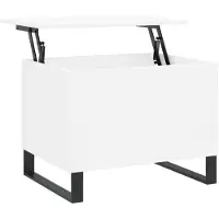 vidaXL Table basse blanche 60x44,5x45 cm Bois composite