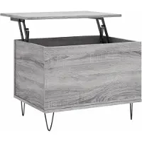 vidaXL Table basse Gris Sonoma 60x44,5x45 cm Bois composite
