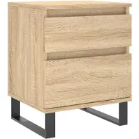 vidaXL Table de chevet chêne sonoma 40x35x50 cm bois d’ingénierie