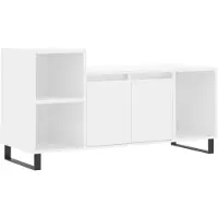 vidaXL Armoire TV blanche 100x35x55 cm Bois composite