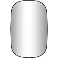 vidaXL Miroir mural Noir 70x45 cm