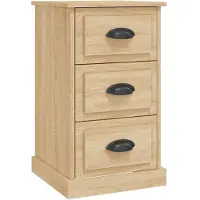 vidaXL Table de chevet chêne sonoma 39x39x67 cm bois d'ingénierie