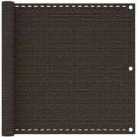 vidaXL Pare-vue balcon brun 90x500 cm HDPE
