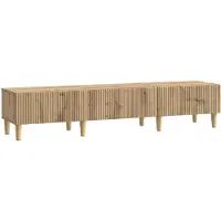 vidaXL Meuble TV 147 x 34,5 x 30 cm en aggloméré chêne Artisan