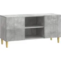 vidaXL Meuble TV 102 x 34,5 x 50 cm, gris béton, aggloméré