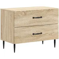 vidaXL Cabinet de chevet avec tiroir Chêne Sonoma 62 x 34,5 x 47,5 cm