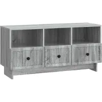 vidaXL Meuble TV Sonoma gris 102 x 34,5 x 50 cm en aggloméré