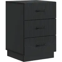 vidaXL Cabinet de chevet Noir 43 x 41 x 63,5 cm Bois d'ingénierie
