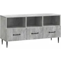 vidaXL Meuble TV , gris béton, 102 x 34,5 x 50 cm, aggloméré