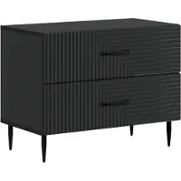 vidaXL Cabinet de chevet Noir 62 x 34,5 x 47,5 cm Bois d'ingénierie