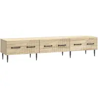 vidaXL Meuble TV en chêne Sonoma 147 x 34,5 x 30 cm, aggloméré