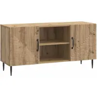vidaXL Meuble TV 102 x 34,5 x 50 cm en aggloméré chêne Artisan