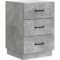 vidaXL Cabinet de chevet avec tiroir Gris béton 43 x 41 x 63,5 cm