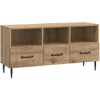 vidaXL Meuble TV 102 x 34,5 x 50 cm en aggloméré chêne Artisan