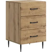 vidaXL Cabinet de chevet avec tiroir Chêne artisanal 43 x 41 x 66,5 cm