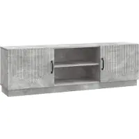 vidaXL Meuble TV , gris béton, 150 x 31 x 47 cm, aggloméré