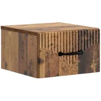 vidaXL Cabinet de chevet mural Bois ancien 34,5 x 33 x 20 cm