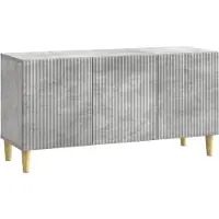 vidaXL Meuble TV 99 x 34,5 x 50 cm, gris béton, aggloméré
