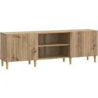 vidaXL Meuble TV 150 x 31 x 50 cm en bois d'ingénierie « chêne artisan »