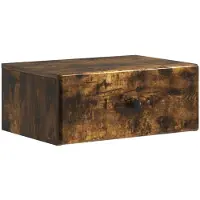 vidaXL Cabinet de chevet mural Chêne fumé 49 x 34,5 x 20 cm