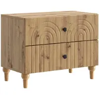 vidaXL Cabinet de chevet avec tiroir Chêne artisanal 62 x 34,5 x 48 cm