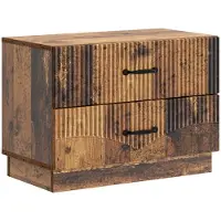 vidaXL Cabinet de chevet avec tiroir Bois ancien 62 x 34,5 x 44,5 cm