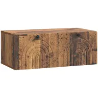 vidaXL Meuble TV mural en bois vieilli 78,5 x 41 x 30 cm