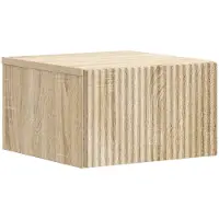vidaXL Cabinet de chevet mural Chêne Sonoma 33 x 34,5 x 20 cm