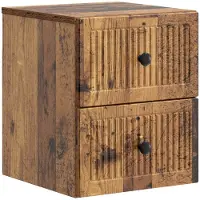 vidaXL Cabinet de chevet mural Bois ancien 33 x 34,5 x 40 cm
