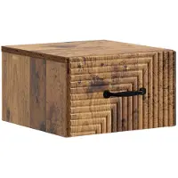 vidaXL Cabinet de chevet mural Bois ancien 34,5 x 33 x 20 cm