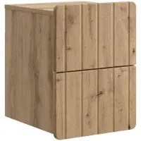vidaXL Cabinet de chevet mural Chêne artisanal 33 x 34,5 x 43 cm