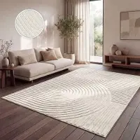 Paco Home Tapis d'extérieur résistant aux intempéries Balcon Salon Scandinave Boho Uni Dimensions 120 x 160 cm