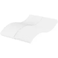 vidaXL Matelas mousse blanc 120x210 cm degré de fermeté H2 H3