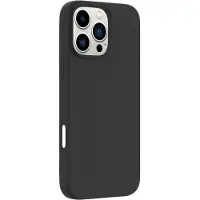 ESTUFF INFINITE RIGA Étui pour iPhone 16 Pro, noir. Matériau : 51% PC recyclé, 25% silicone recyclé, ES67120052