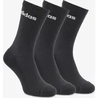 Adidas Chaussettes de sport 'Linear Crew Cushioned 3 Pairs' noir / blanc