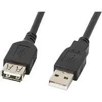 Lanberg CA-USBE-10CC-0050-BK USB-A VERLÄNGERUNGSKABEL M/W 2.0 5M SCHWARZ
