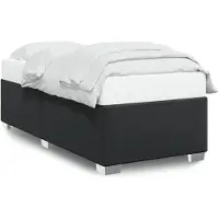 vidaXL Sommier noir 100x200 cm similicuir