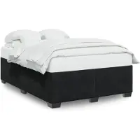 vidaXL Cadre de lit sans matelas noir 160x200 cm velours