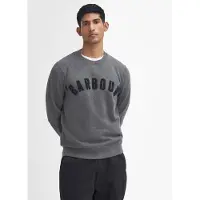 Barbour pour homme. MOL0101 Sweatshirt avec logo Prep gris (M), Casuel, Coton