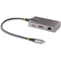 StarTech.com .com Adaptateur USB-C Multiport, HDMI 4K 60Hz, HDR - Hub USB 3.0 2 ports 5Gbps, 100W Power Delivery Pass-Through, GbE, USB Type-C Mini Station d'Accueil, Windows/macOS/ChromeOS