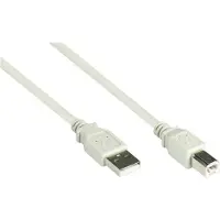 GOOD CONNECTIONS USB2.0 Kabel A-B grau 5m