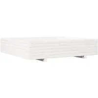 vidaXL Jardinière blanc 110x110x26,5 cm bois de pin massif