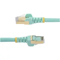 StarTech.com .com Câble CAT6a 7,5m - Turquoise - Câble patch - STP - Snagless-RJ45 mâle