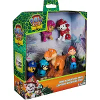 Paw Patrol : Le Film des Dinosaures, Coffret de figurines "Aventures des dinosaures", pack de 6, 380 g