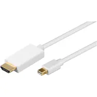 Wentronic goobay - Câble adaptateur - Mini DisplayPort mâle pour HDMI mâle - 2 m - blanc