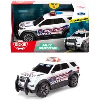 Dickie Toys Voiture de Police Interceptor Ford Dickie SOS - Jouet Réaliste