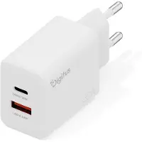 Digitus DA-10301 USB-Ladegerät GaN 30W, 1x USB-C, 1x USB-A weiß