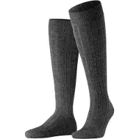 Falke Chaussettes montantes gris foncé