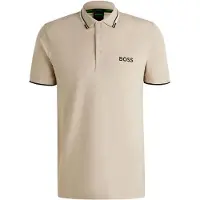 BOSS pour homme. 50469102 Polo beige Paddy Pro (M), Casuel, Coton, Manche courte, Durable