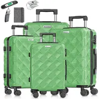Kesser Ensemble de valises de voyage , 4 pièces, valises en ABS à coque rigide, roulettes à 360°, avec serrure à combinaison